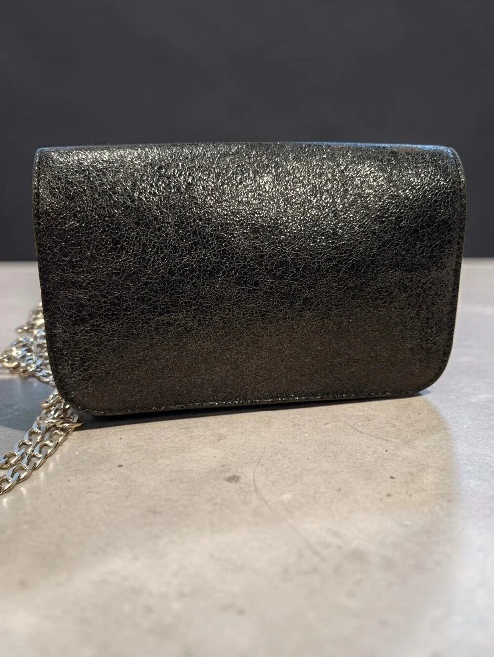 MARC BY MARC JACOBS JANE AT THE DISCO METALLIC LEATHER CROSSBODY CLUTCH